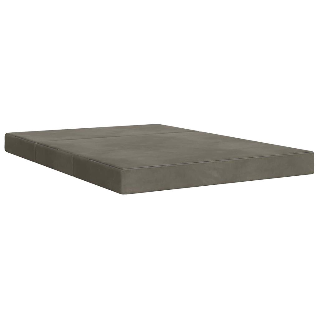 Folding Sofa Bed 120 x 67 x 45 cm Light Grey