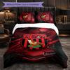 West Bromwich Albion Football 3 Piece Bedding Set Soft Duvet Cover Set with Pillowcases Printed Bedroom Decor Set for Home