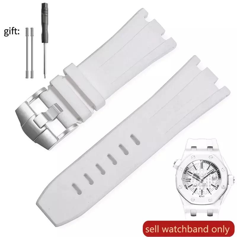 Watch Band Silicone Men's 28mm for AP Audemars and Piguet Royal Oak Offshore 15400 15703 26471 26474 15703 15706 Watch Strap