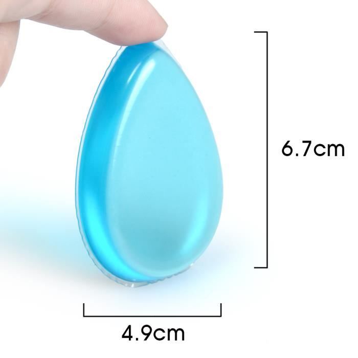 Elera éponge de maquillage en silicone pour appliquer le fond de teint liquide et la Crème (5 pièces)