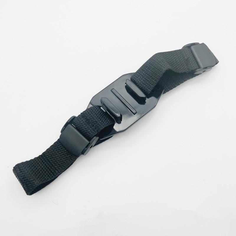 Vented Helmet Strap Mount for GoPro Hero 13 12 11 10 9 DJI Osmo Action 5 Pro 3 4 Insta360 X5 X3 X4 Adjustable Bike Helmet Mount