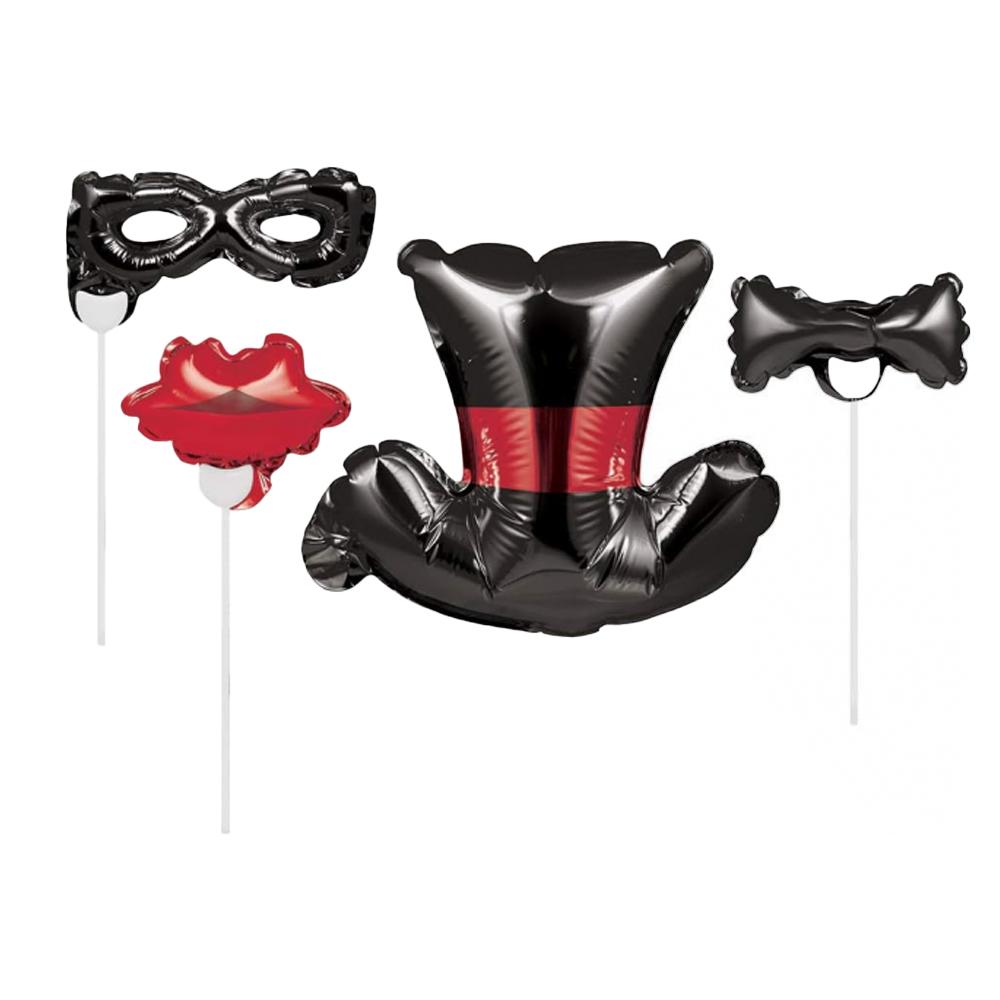 Creative Party Inflatable Balloon Photobooth Props (Pack of 4)