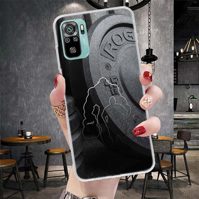 

Bodybuilding Gym Fitness Muscle Soft Phone Case For Xiaomi Redmi Note 15 14 14S 13 12 Pro Plus 12S 11 11S 11E 10 10S 11T 5G Fund Redmi Note 10 Pro 4G