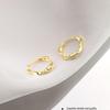 Korean Style Geometric Circle Earrings: Elegant, Versatile Ear Jewelry for Women and Students