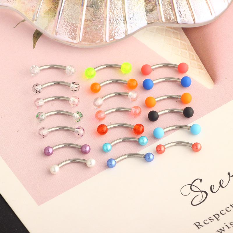 Set 10 Piese Cercei Fashion & Inele Sprânceană din Oțel Inoxidabil 16G cu Zirconiu