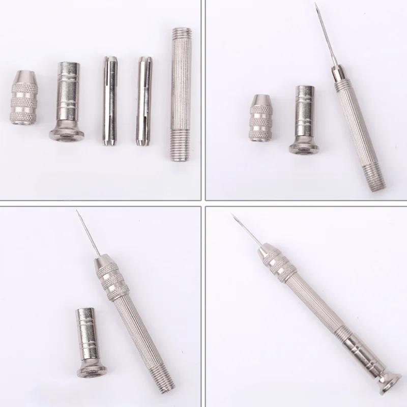 Leder-Nähahle-Set, austauschbares multifunktionales Schuhreparatur-Werkzeug-Set, Stanznadeln, DIY-Nähen, Lederhandwerk