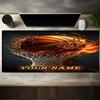 1PC Custom Name Basketball Fire Hoop Artwork Mouse pad, keyboard and mouse desk pad, for computer notebook  Birthday Gift For Any Room Or Office