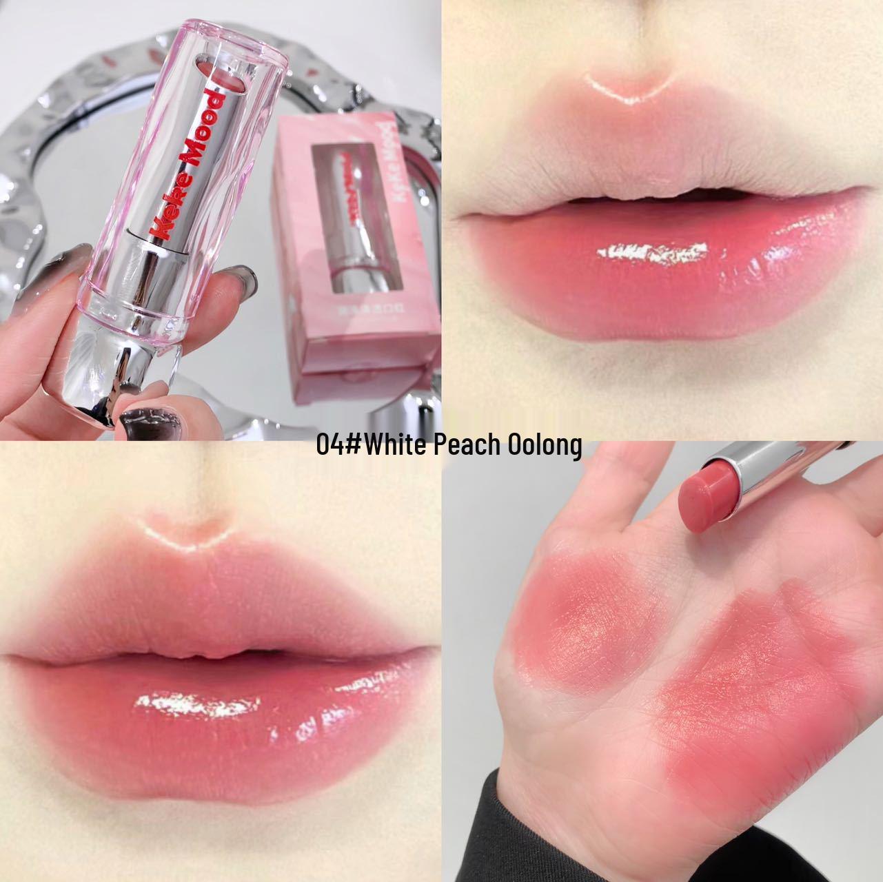 

Kekemood Moisture-Rich Waterproof Lip Gloss: Sheer, Long-Lasting Nude Shine for Spring/Summer. 3.5g