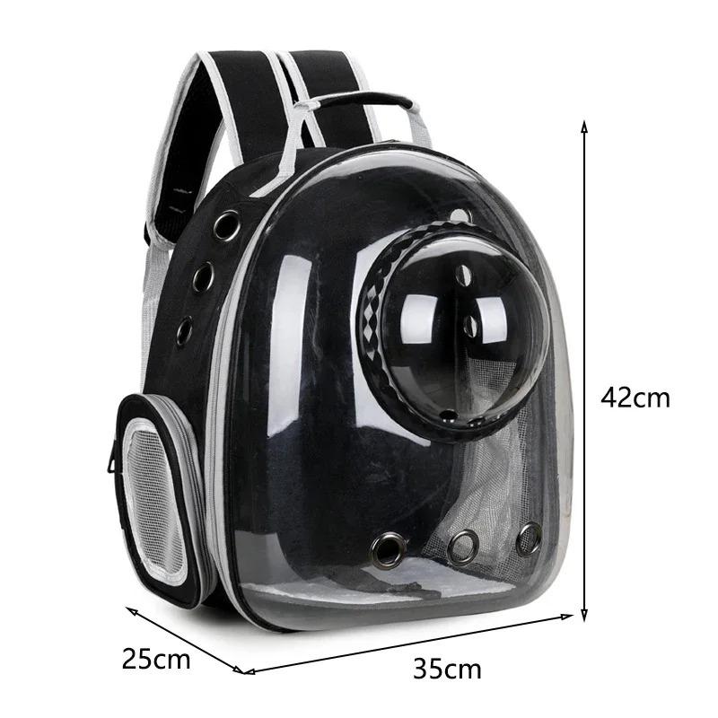 backpackTransparent Breathable Portable Space Capsule Pet Carrier Backpack for Dog Cat Carrying Transport Bag