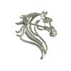 1Pc Pin Fashion Horse Brooch Temperament Clothing Decoration Minimalist fashion Hollow Zinc Alloy