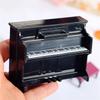 Plastik Puppenhaus Miniaturklavier mit Hocker Mini Puppenhaus Instrumentenmodell