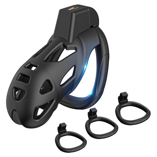 Jouets sexuels pour hommes, ensemble de Cage de chasteté masculine, Anti-verrouillage, anneau de pénis, Kit de Cage à coq, Bondage BDSM