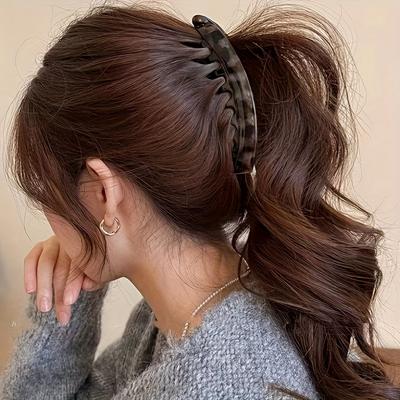 Fermaglio a banana vintage coreano per capelli da donna 2025 accessorio per capelli alla moda per chignon