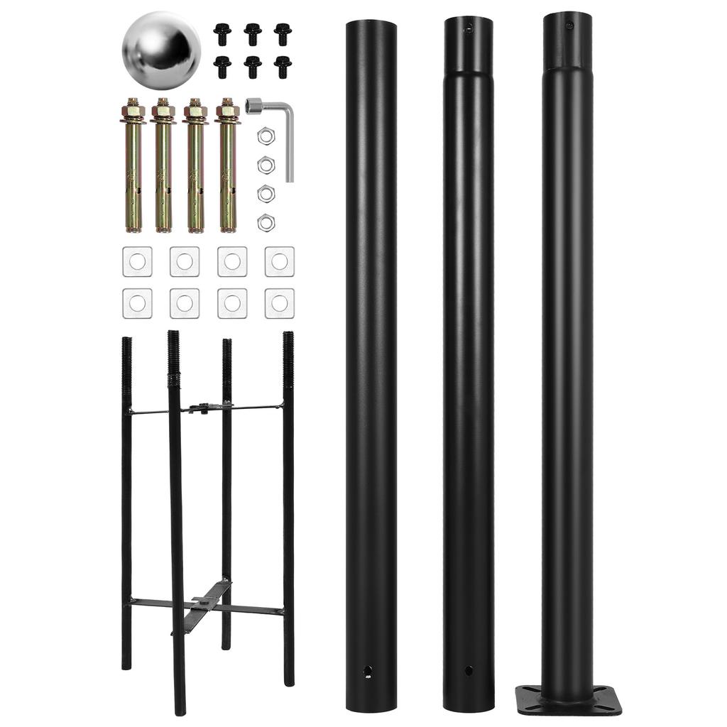 10Ft Tall Heavy Duty Street Lamp Post Weather-Resistant Heavy-Duty Street Light Poles for Landscape & Pathway Outdoor Lighting