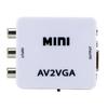 Mini AV2VGA Video Converter Convertor Box AV RCA CVBS To VGA Video Converter Conversor with 3.5mm Audio To PC HDTV