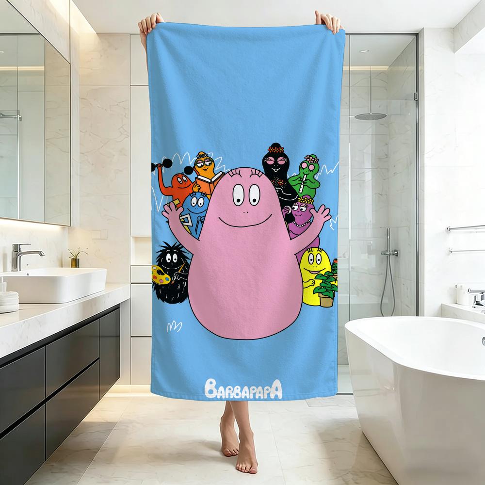 Colorful-BarbapapaS Towel Five-Star Hotel Quality Eco-Friendly Ultra Soft Thick Towels & Beach Towels