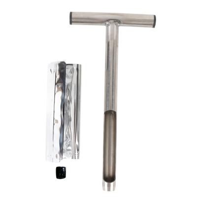 Amostrador de Solo de 12 polegadas com Cabo em T de Aço Inoxidável Longa Durabilidade Sonda Portátil para Amostragem de Solo para Jardim Gramado Fazenda