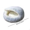 Cat Bed with Cover Cave,Cozy,Warm Cushion,Calming Soft Plush Round for Pet Supplies Puppy Dogs
