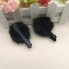 2/5Pcs Hair Clips Black Big Eyes Plush Ball Decor Hair Pins Funny Girl Hair Accessory Hair Decoration