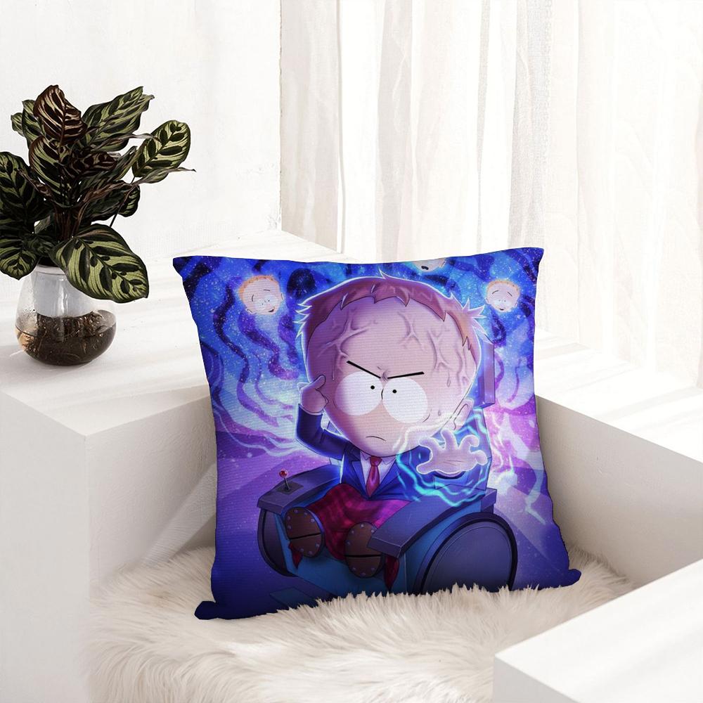 Cartoon Classic S-South P-Park Pillow Case Plush Fabric Soft  Pillowcase Double Sided Print Cushion Cover Household Gifts