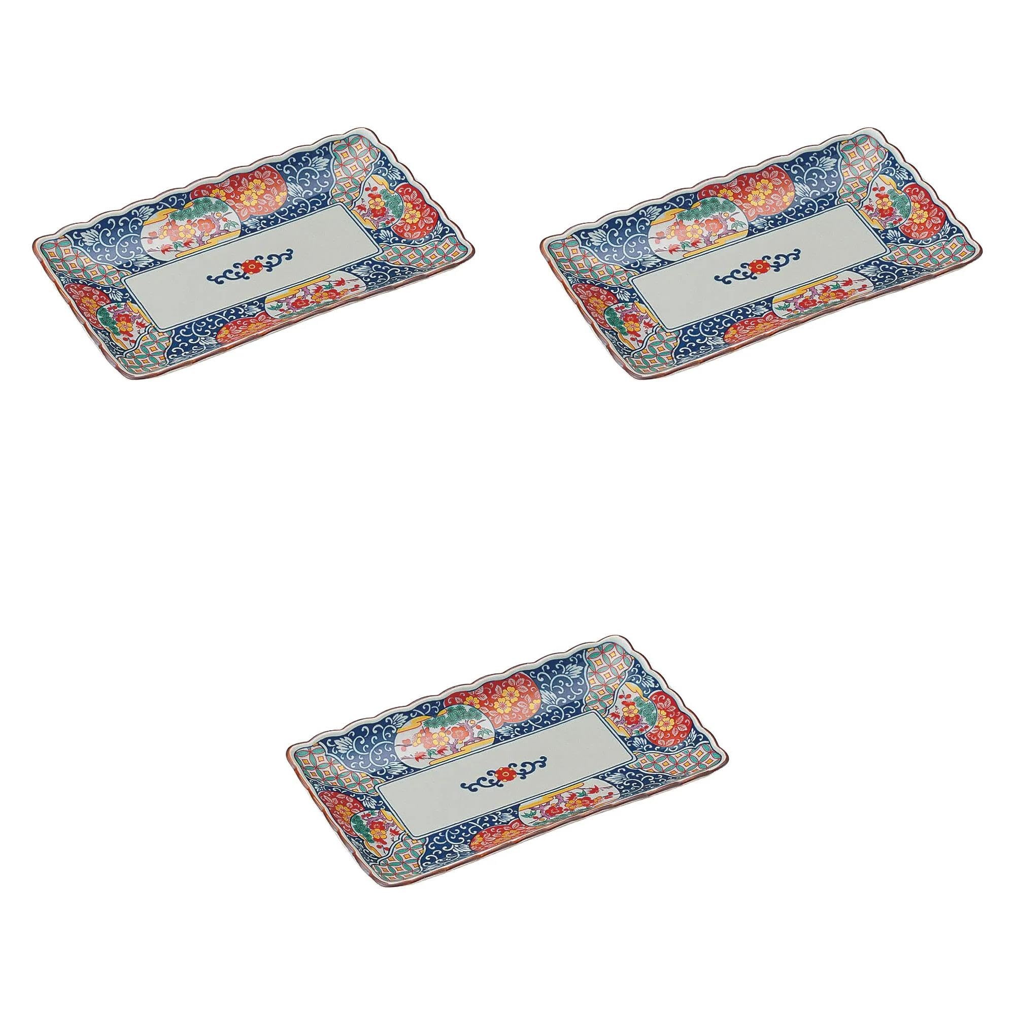 

Set of 3 Old Imari and Plum Pottery Plates x 13 x Arita Ware Pottery Setomonohonpo Pine, Bamboo, [22.5 2.5 cm] Plates,