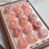 Xinjiang Peach Blossom Golden Silk Jade Pendant Necklace with Pink Jade Buddha Charm