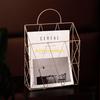 W89C Nordic Magazine File Book Rack Desktop Hanging Storage Shelf Office Home
