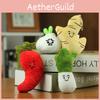 Realistic Plush Garlic Keychain Stuffed Vegetable Toy Cute Mini Bag Charm 8-16 Cm