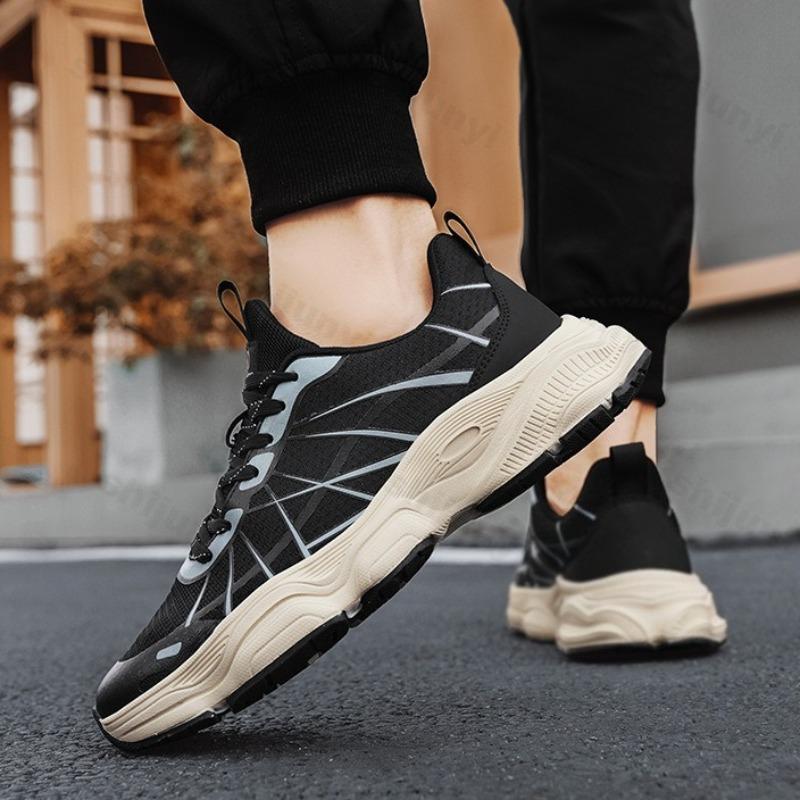 Fashion Fashion Trend Men's Low Top Thick Soled Casual Shoes 2025 Autumn New Mesh Breathable Comfortable Niche Versatile Chunky sneakers