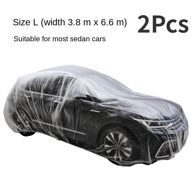 Einweg-Staubschutzhülle Autokleidung Sonnenschutz Wasserdicht Sonnenschutzabdeckung für alle Fahrzeuge Transparent Autokleidung Autoabdeckungen