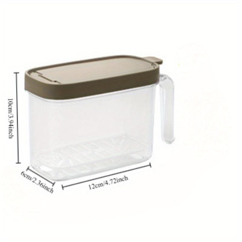 

Spicepot with Spoon - Sealed Kitchen Spice Container for Organizing Seasonings - Storage Jar with Lid сірий