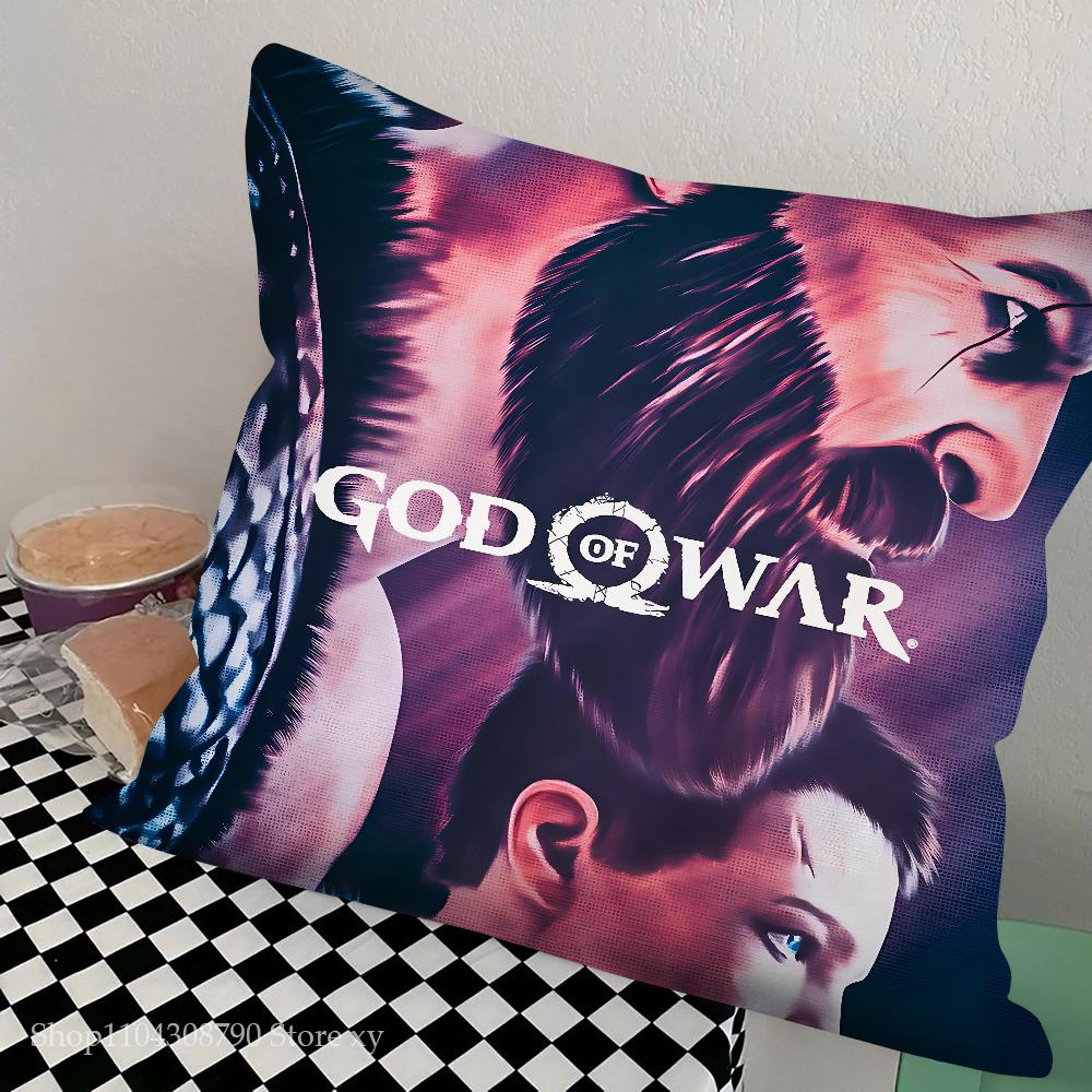 Game G-God Of War Ragnarok Pillow Case Square Pillow Bedroom Sofa Leisure Comfort Cushion Car Living Room Home Decoration