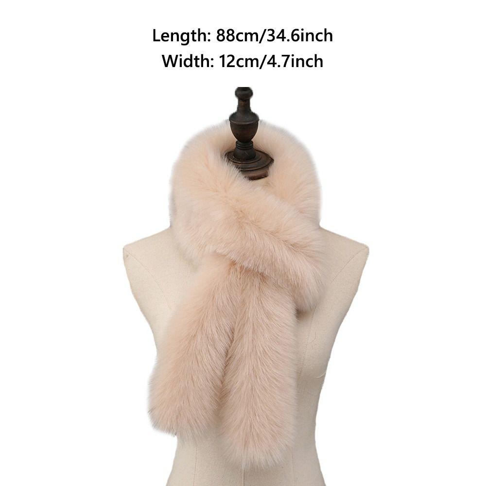 Warm Women's Collar Scarf Faux Fur Fur Collar Scarf Wrap Korean Neck Warmers