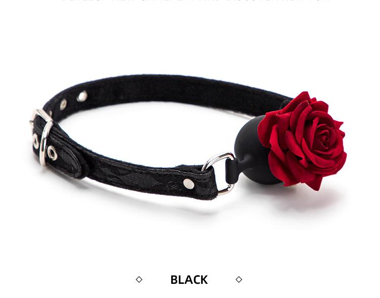 5 Farben Rose Mundknebel Sexy Retro Spitzenmuster Bondage BDSM Mundball Hunde Sklave Flirten Erwachsenenspiele Sexspielzeug Für Frauen Paar