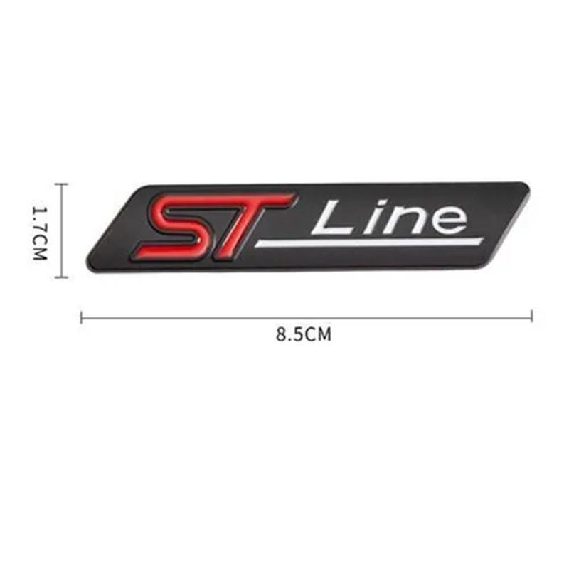 Adesivo Emblema Logo Metallo 3D ST Line Parafango Laterale Auto Decalcomania Accessori Auto