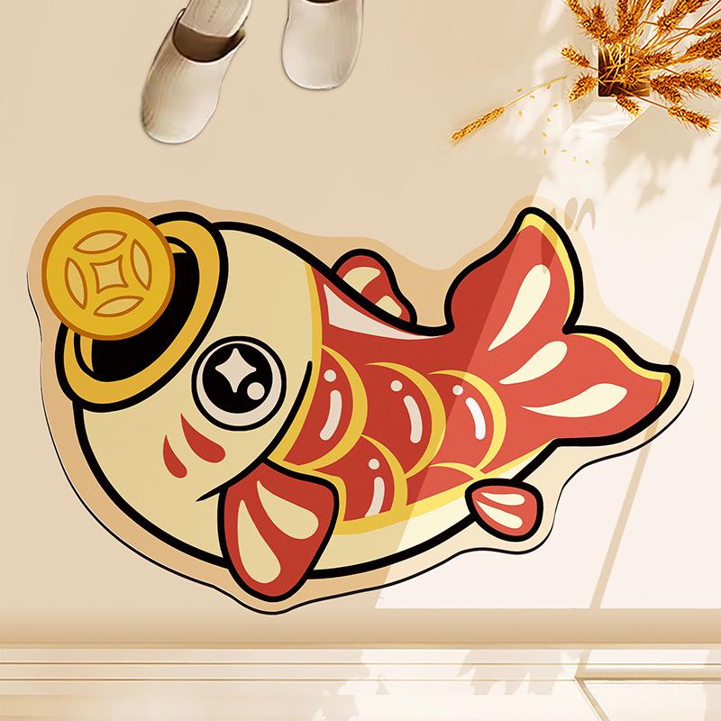 

Diatomaceous Earth Bath Mat - Absorbent, Easy-to-Clean Bathroom Doormat for Wealth & Joyful Living 30x40 cm