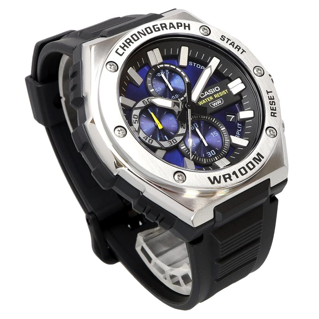 CASIO Standard Men's Watch 1/10-Second Chronograph Quartz MWA-300H-2AV Blue Overseas Model