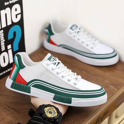 Fashion Men Vulcanized Sneakers Shoes Tennis Sports Skateboarding Walking Shoes Plus Size 38-47 Hollow Out Casual Shoe for Male