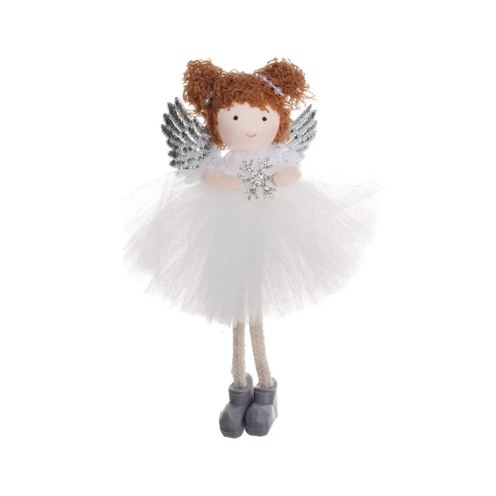 Cute Plush Angel Doll Christmas Tree Ornament Holiday Home Decor Gift For Kids