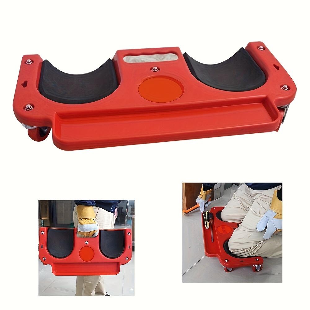 1pc Heavy-Duty Rolling Knee Pad  with Wheels - ABS Plastic Ergonomic Kneeling Pad, Built-In Tool Tray & Comfortable Cushion for Carpenters