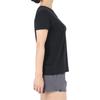 Under Armour Letter Logo Print Round Neck Pullover Short Sleeve T-Shirt Women Tops Black 1383648-001