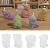 Unique Silicone Mold Aromatherapy Moulds Cute Cat Shape Silicone Candle Mold Crafts Molds Suitable for Making Candle