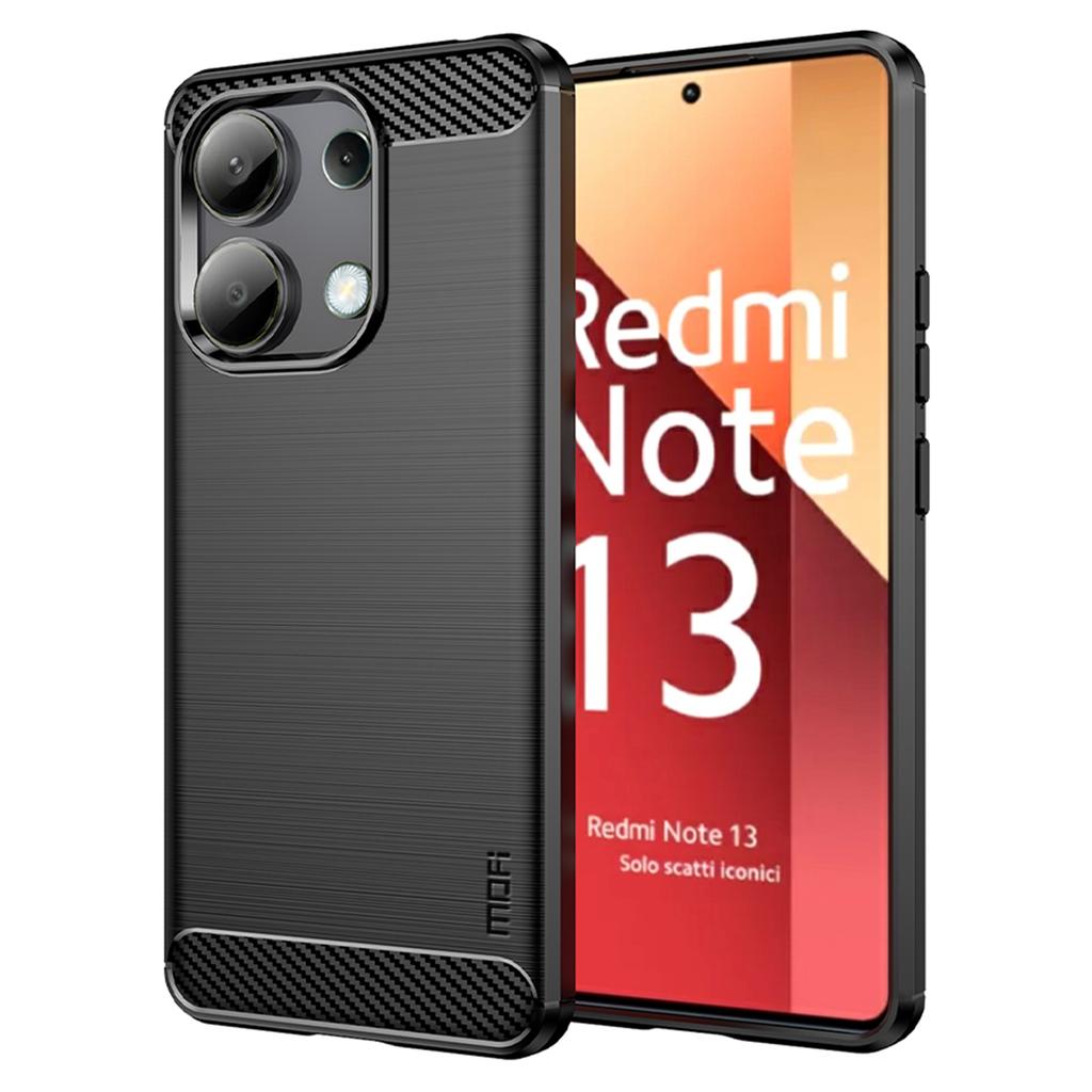 MOFI JK Serie-1 Für Xiaomi Redmi Note 13 4G TPU Handyhülle Kohlefasertextur