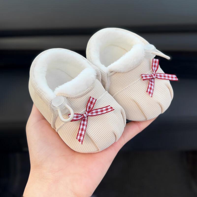 

Non-Slip Baby Winter Shoes: Soft Sole Walking Shoes for Newborns & Toddlers 6-12 Months - Secure Fit for Boys & Girls S, Inner Length 10.5cm, Recommended 0-5 Months