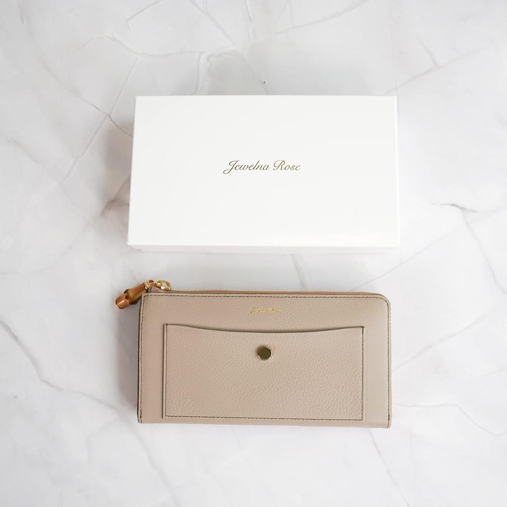 Jewel Narrows Genuine Leather Wallet [Folly Wallet] Large Capacity Long Wallet No.15147