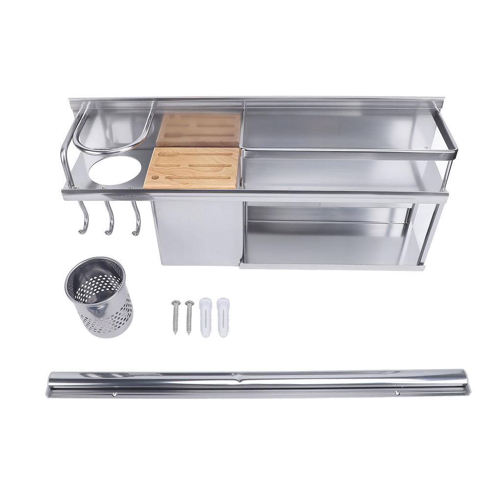 Wall Mounted Kitchen Organizer Rack Aluminium Alloy Hanging Blade Holder Tool Storage Racks for