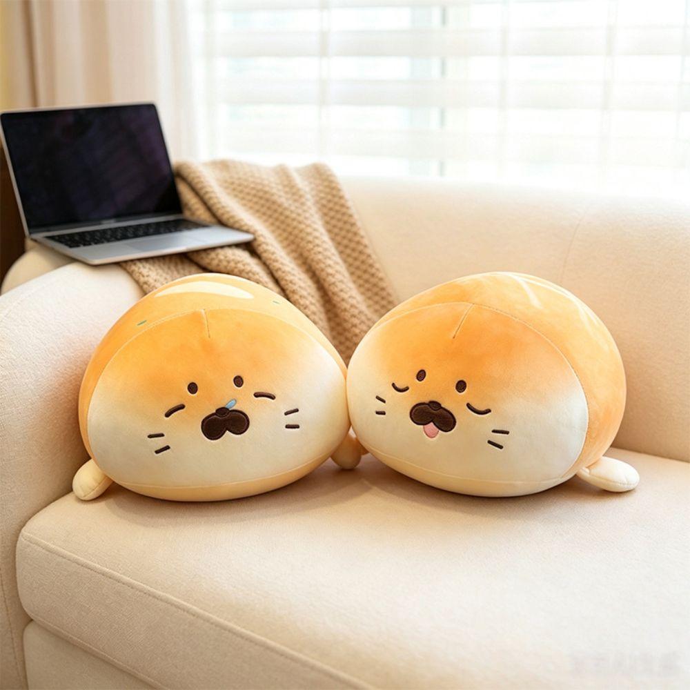 Soft Bread Seal  Doll Very Soft Marine Animal Plush Toy Back Cushion Bread Seal Plush Toy  Sofa Bed
