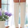 Korean Style Women's Thick Cable Knit Slouch Socks, 85g - Autumn/Winter Wool Leg Warmers & Boot Covers