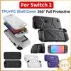 For NS2 Game Console Protective Shell TPU Case Hard PC Front Cover Ergonomic Grip Joycon Protective Shell for Switch 2