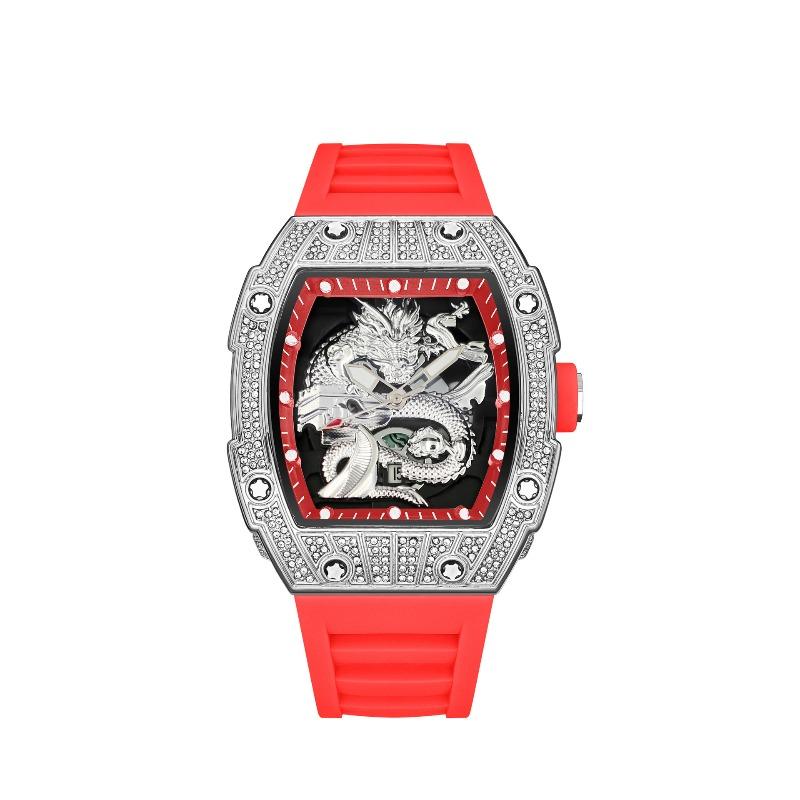 Dial Men's Watch Richard Series National Tide Wind Great Wall Dragon Luminous Calendar Student Watch Quartz Men's